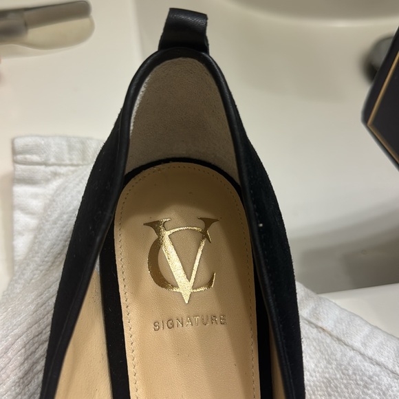 New flat shoes black kidsuede size 10M CV signature - Picture 5 of 5